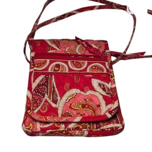 Vera Bradley Mini Hipster Purse Bag Rosy Posies Retired Print 2012